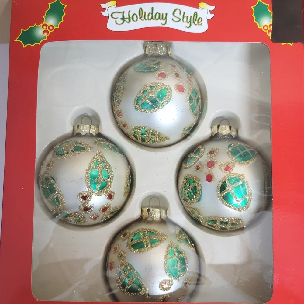 Holiday Style 24pc Glass Ball Ornaments 3